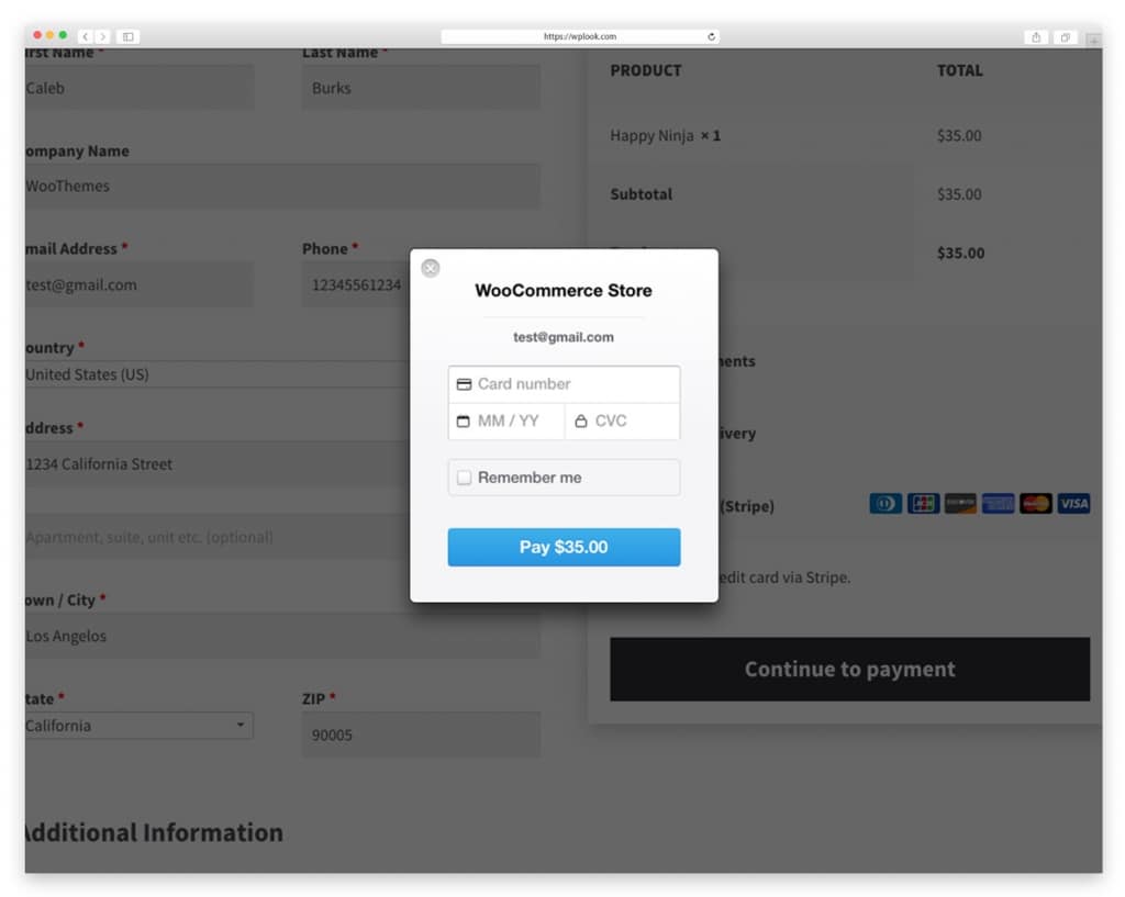 WooCommerce Stripe Payment Gateway