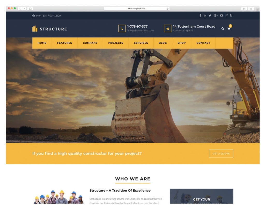 Structure - Construction WordPress Theme