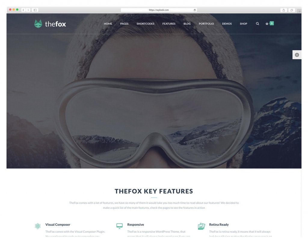 The Fox - WordPress Theme Integrated with Visual Composer