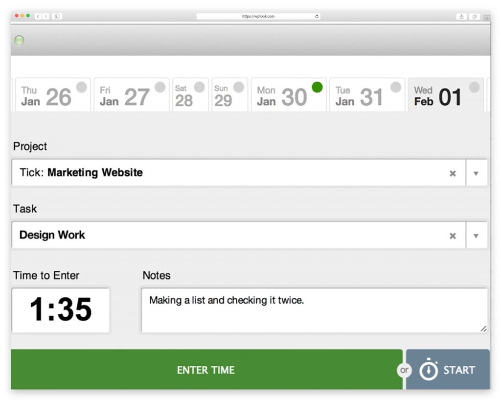 tick time tracking reveiw