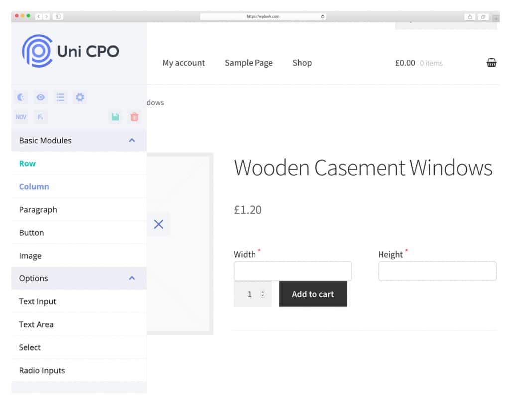 WooCommerce Product Options and Price Calculation Formulas – Uni CPO