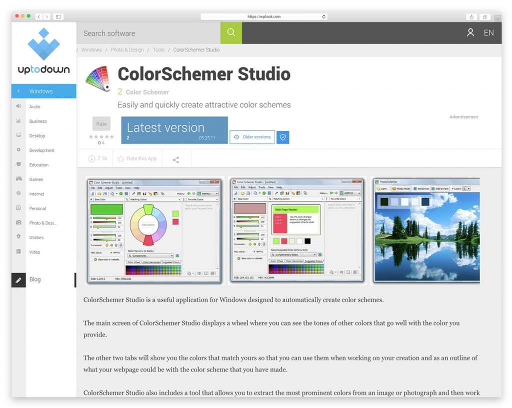 ColorSchemer Studio - Website Color Scheme Tool