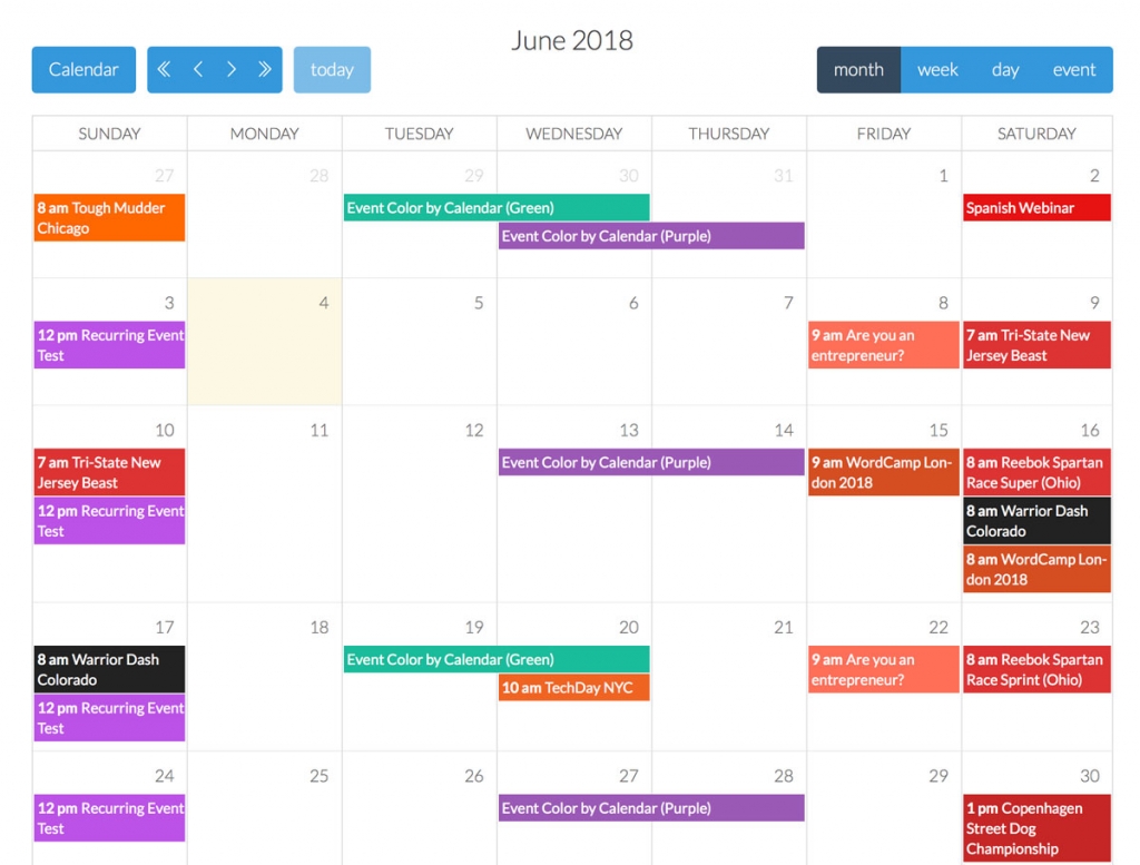 Best Wordpress Event Calendar Plugins - Wplook Themes