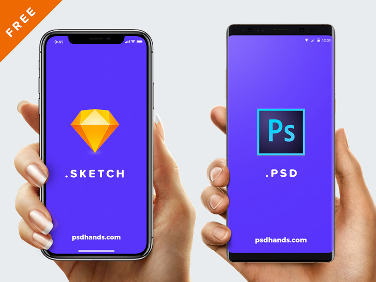 Mockup android free psd Idea