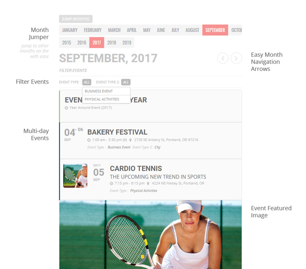 WordPress  Event Calendar Plugins