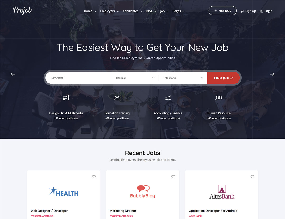 JobHunt - Job Board HTML Template