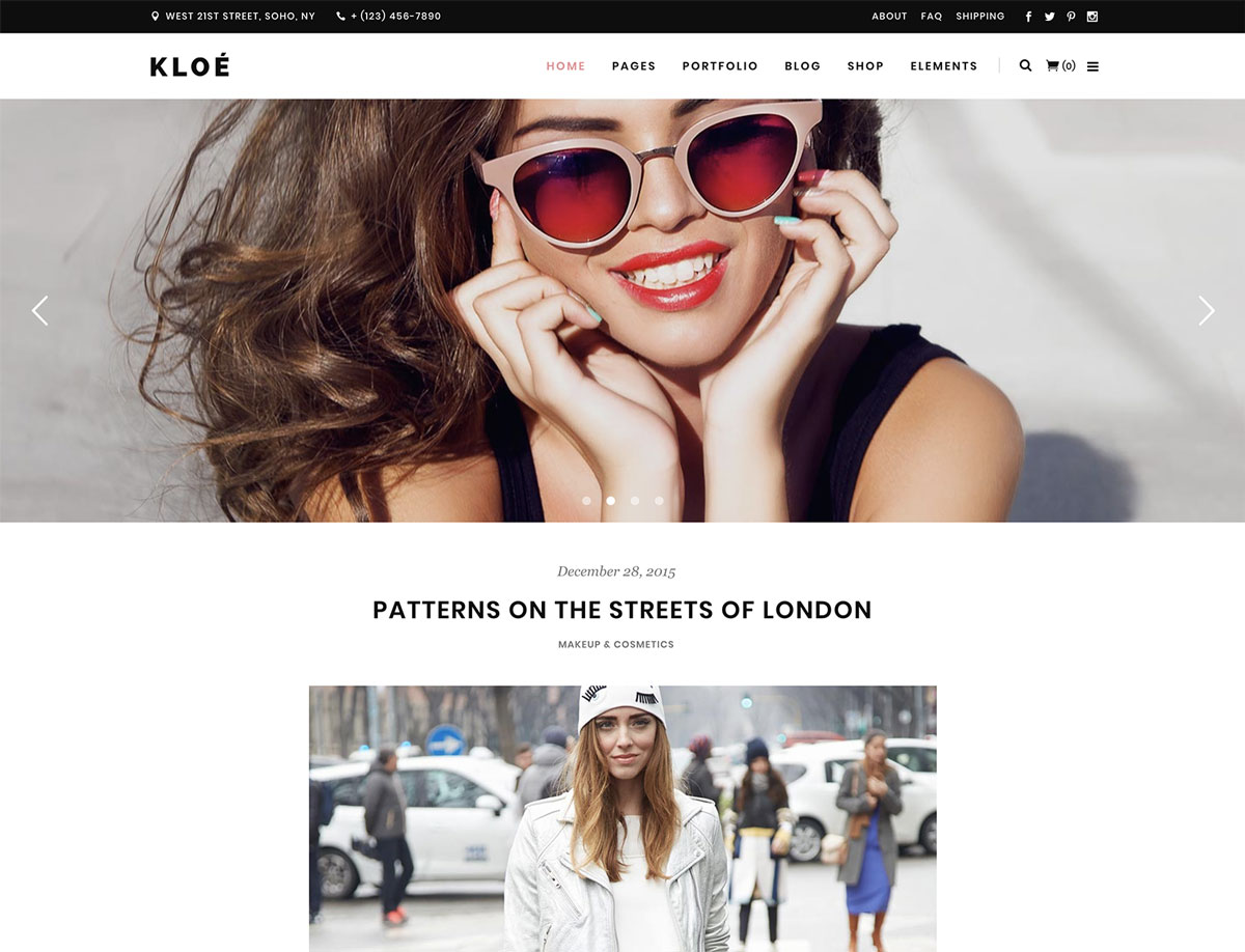 Kloe - Fashion & Lifestyle Multi-Purpose Theme