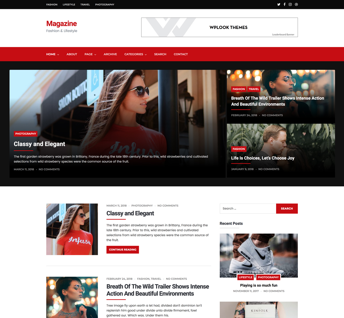 Magazine WordPress Theme