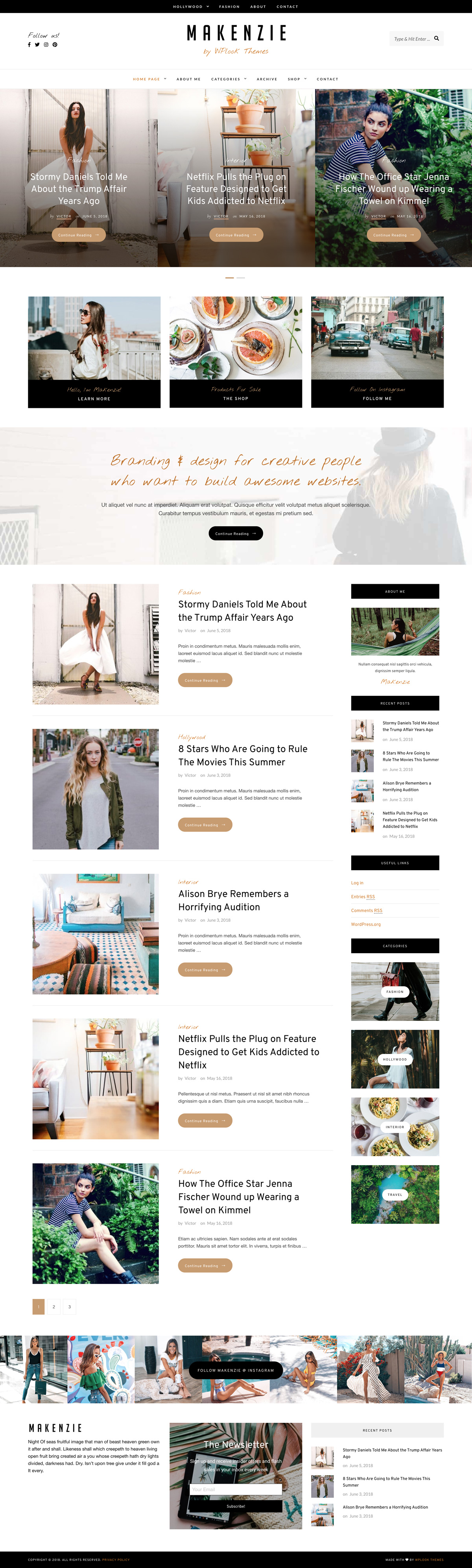 lifestyle blog wordpress theme