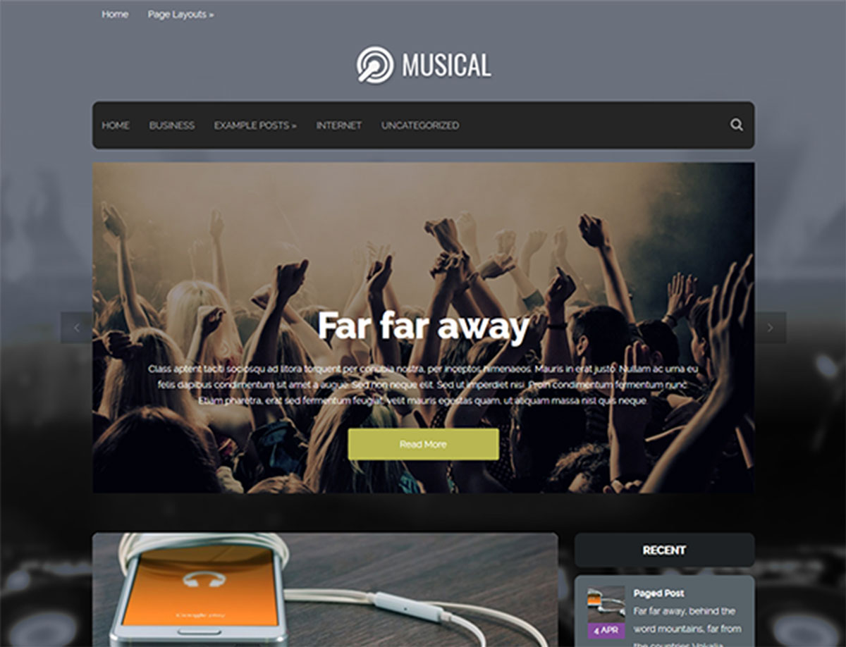 Musical - Free WordPress Theme