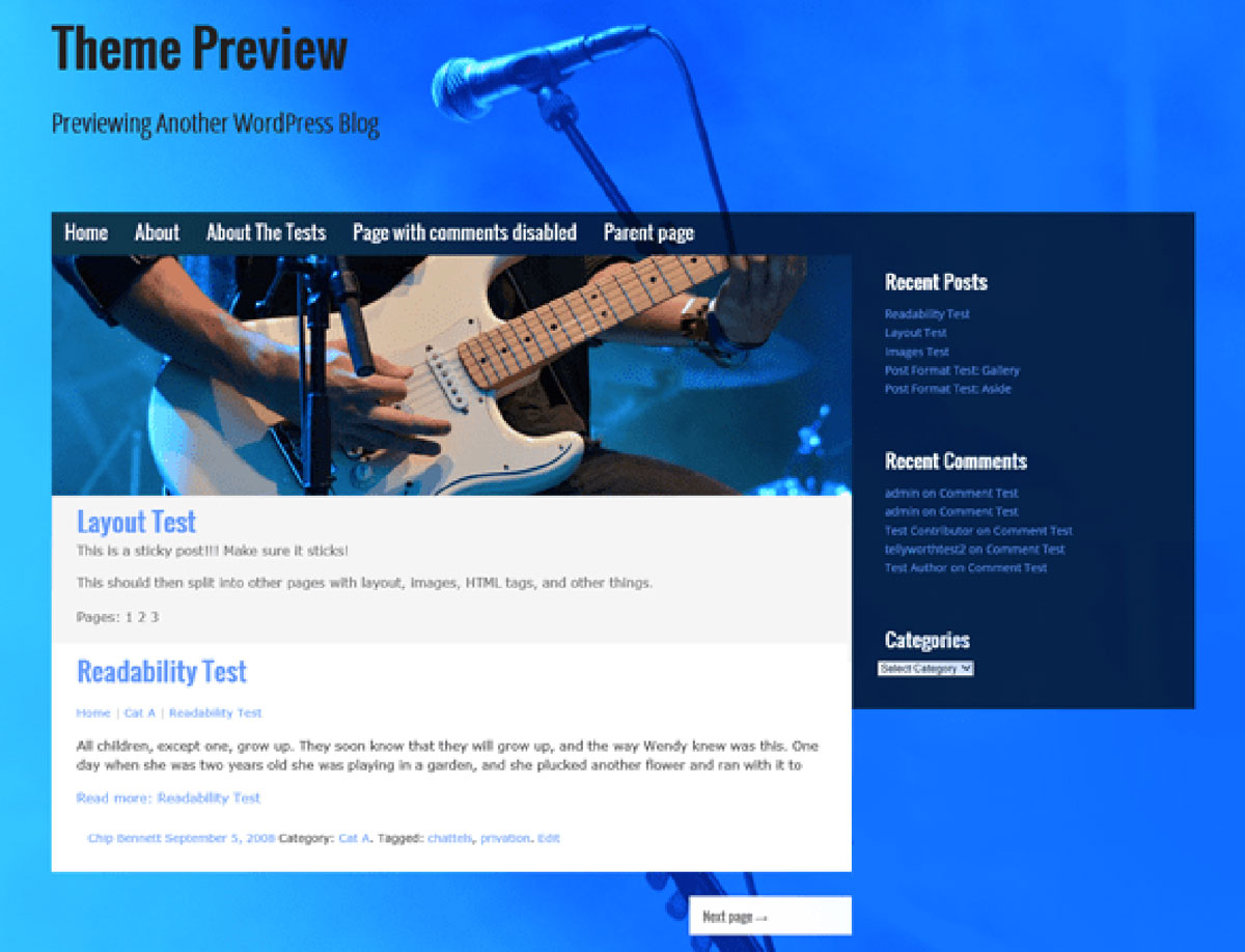 Musik - Responsive Music Theme