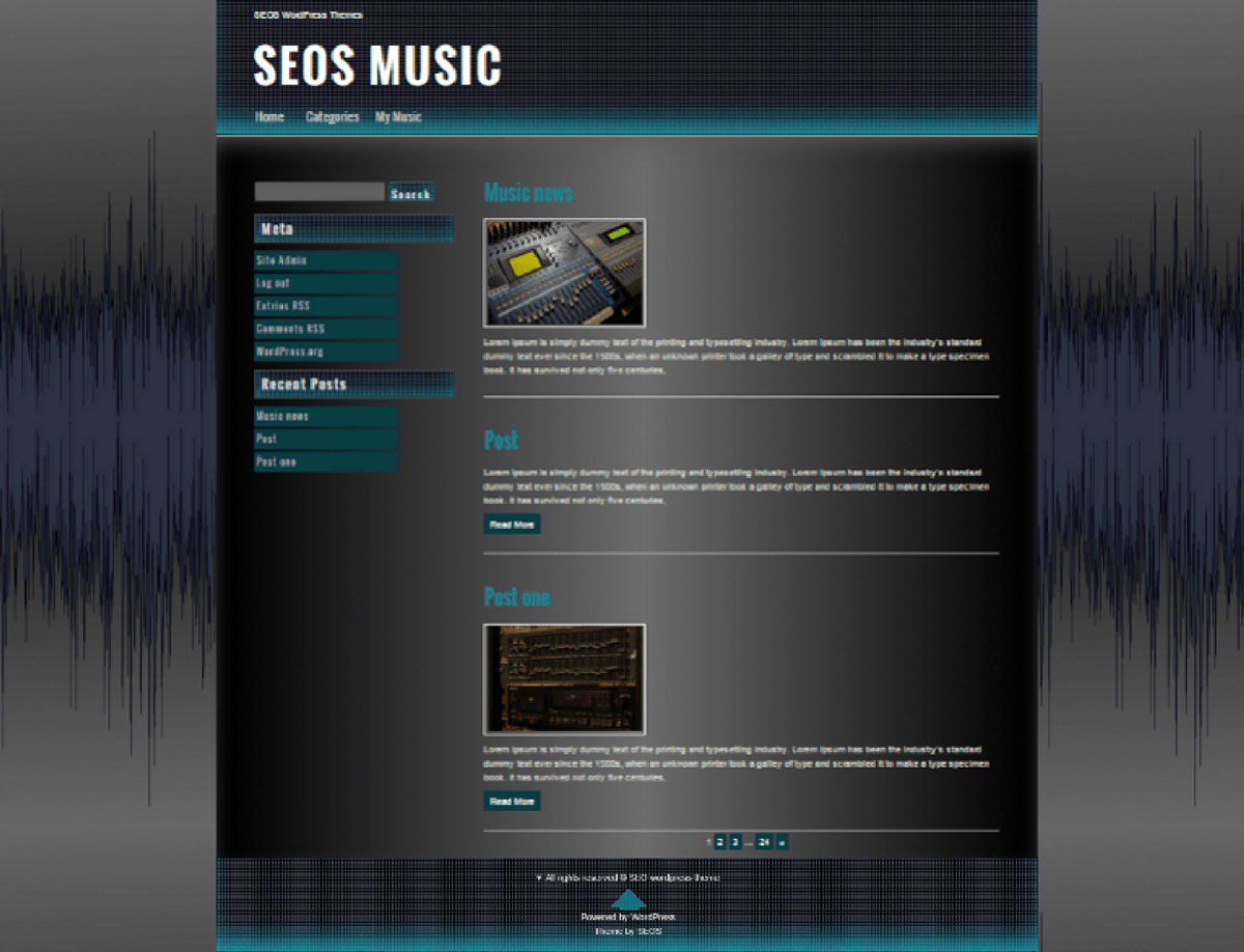 Seos Music - Free WordPress Theme