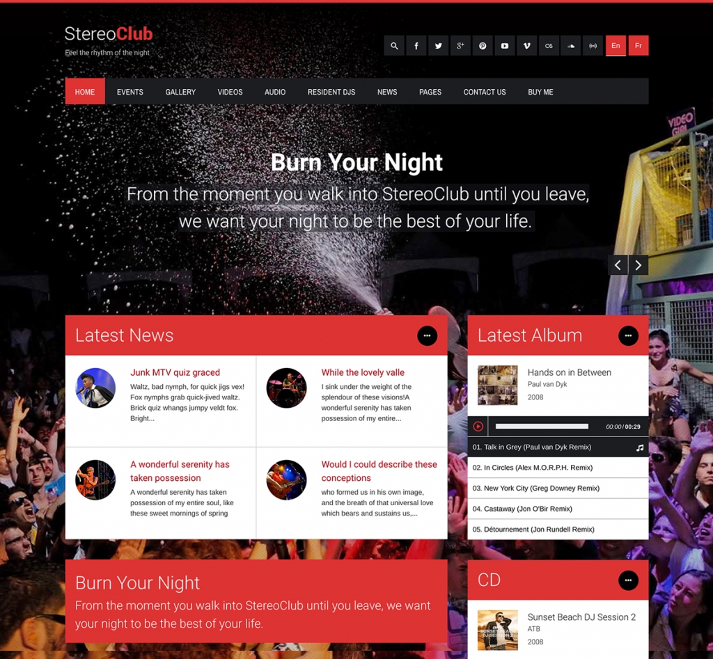 StereoClub WordPress Theme for Clubs