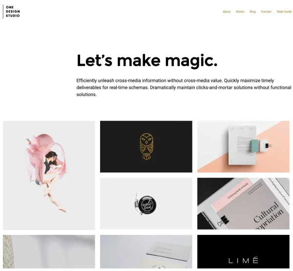 One Design Studio WordPress Theme