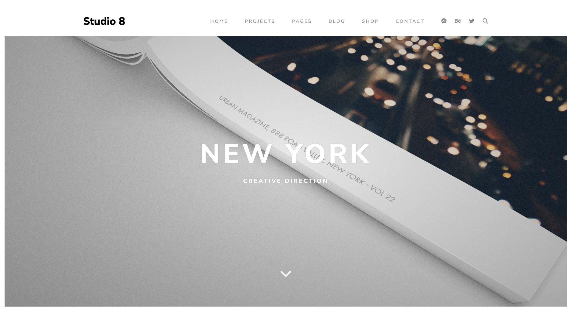 Studio 8 WordPress theme for creative real estate agencies