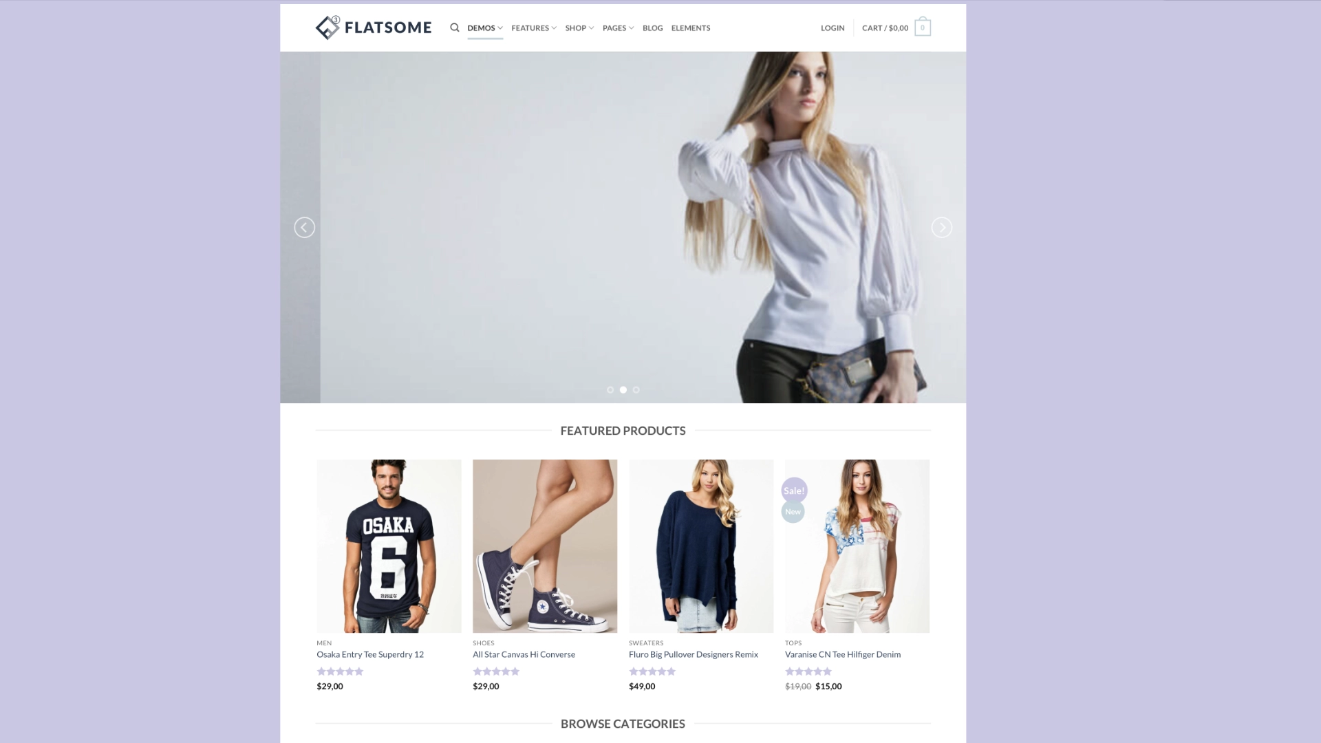 Flatsome WooCommerce WordPress theme for online stores and shops