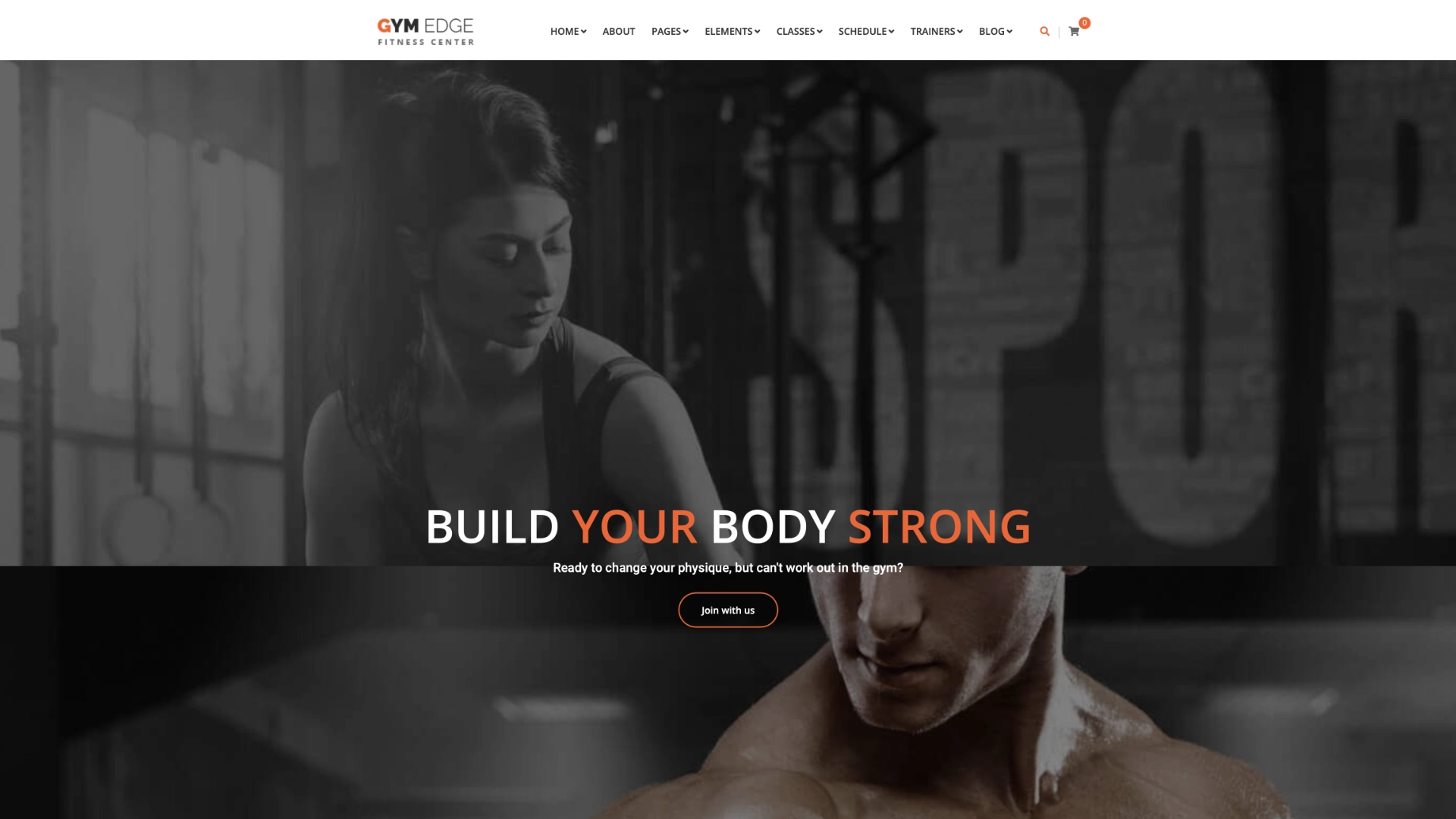 Gym Edge gym and fitness WordPress theme