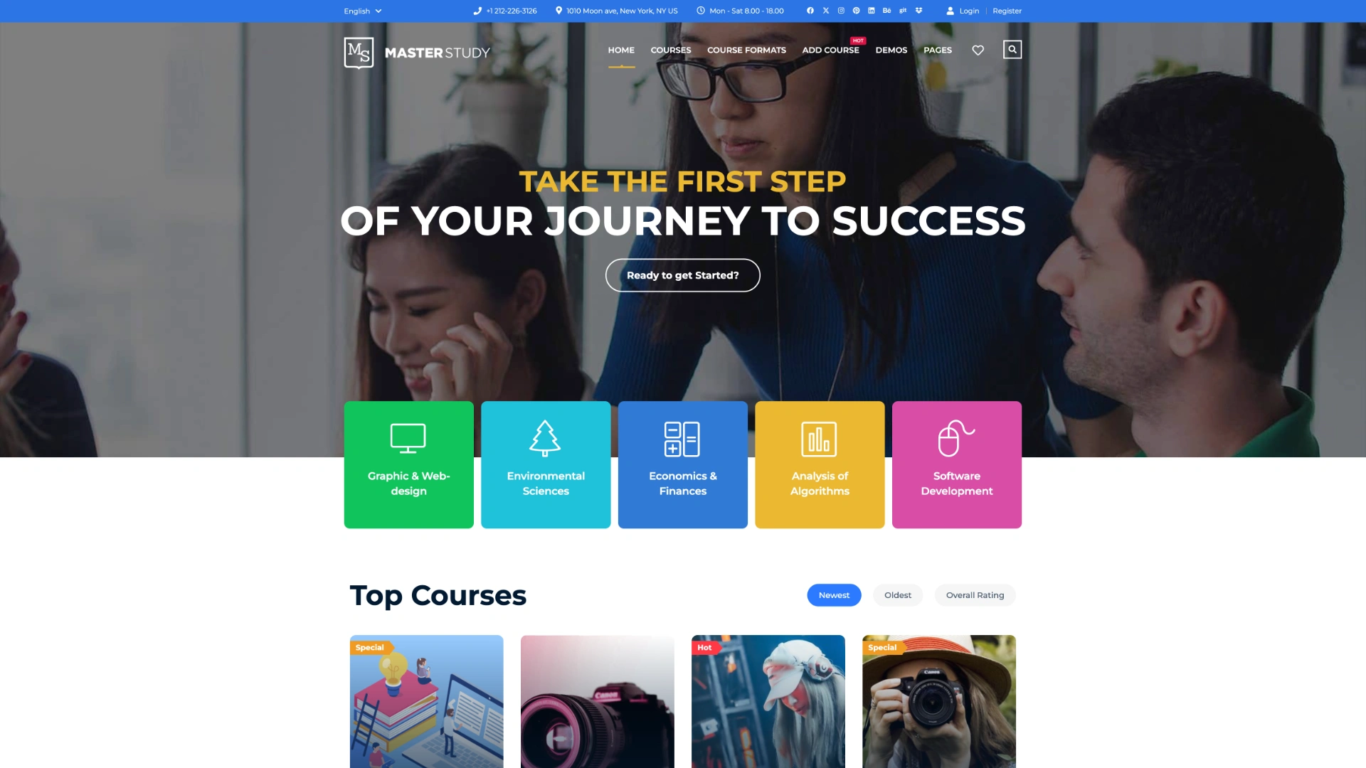 Masterstudy education WordPress theme with built-in LMS and Zoom integration for schools