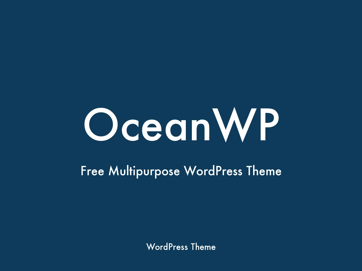 OceanWP WordPress theme branded card for the best mortgage broker WordPress themes roundup