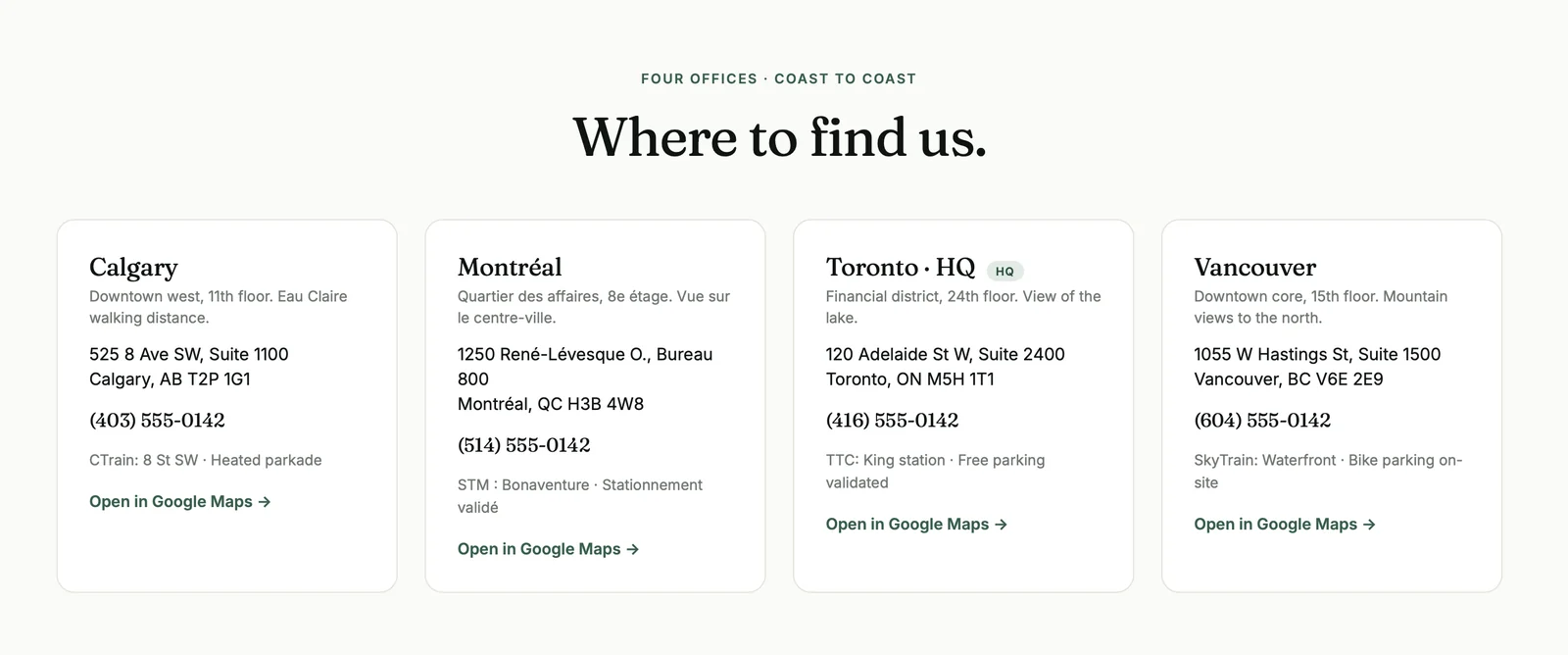 Offices and locations custom post type in The Broker WordPress theme for multi-location mortgage brokerages